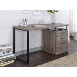 Naco Grey Oak Desk With Reversible Side