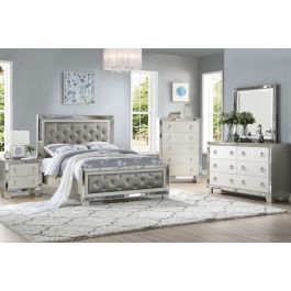 mirror bed frame set