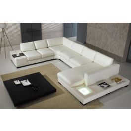 rylie modern style sectional with light
