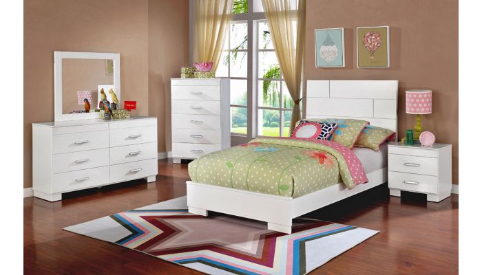 Alem White Youth Bedroom Furniture