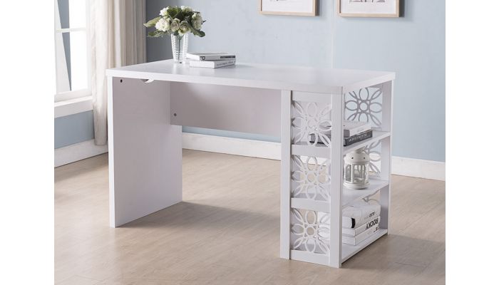 Altha Desk With Floral Design
