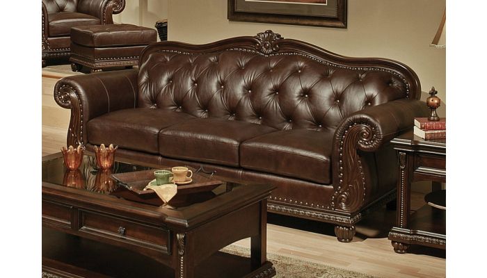 Anondale Top Grain Leather Sofa, Is Top Grain Leather Sofa Good