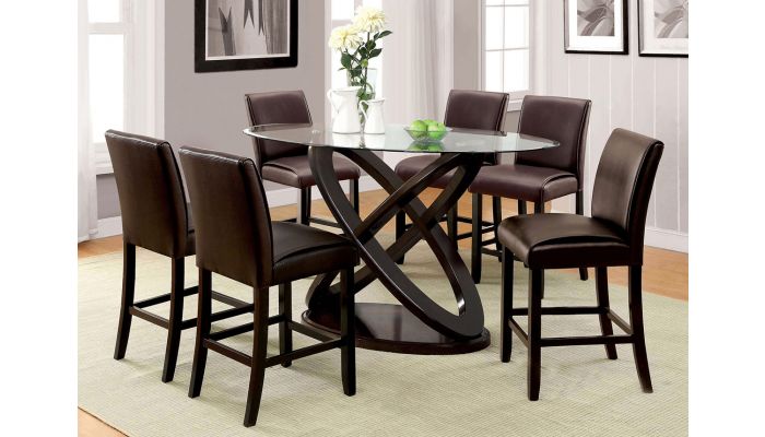 Atwood Counter Height Dining Table Set, Contemporary Counter Height Dining Chairs