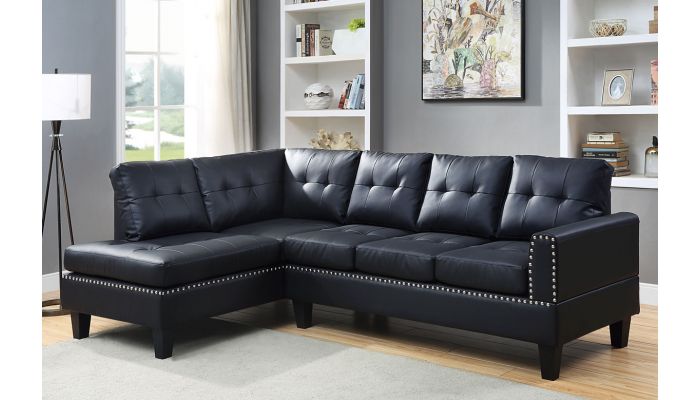 Bailey Modern Leather Sectional Sofa