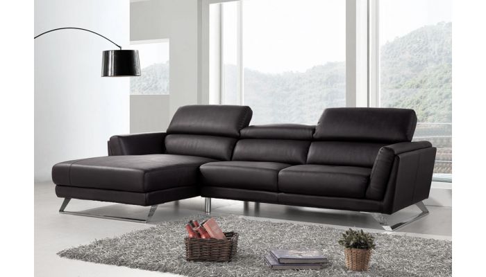 Beren Leather L Shape Couch