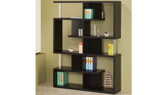 Borum Modern Style Black Bookcase