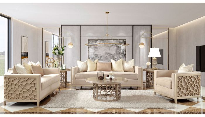 Bordeux Champagne Finish Living Room, Champagne Colour Living Room Ideas
