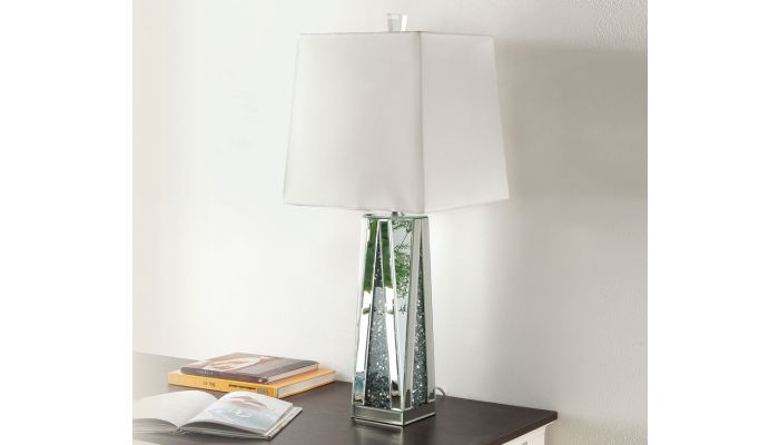 Brazo Mirrored Table Lamp, Mirrored Table Lamp