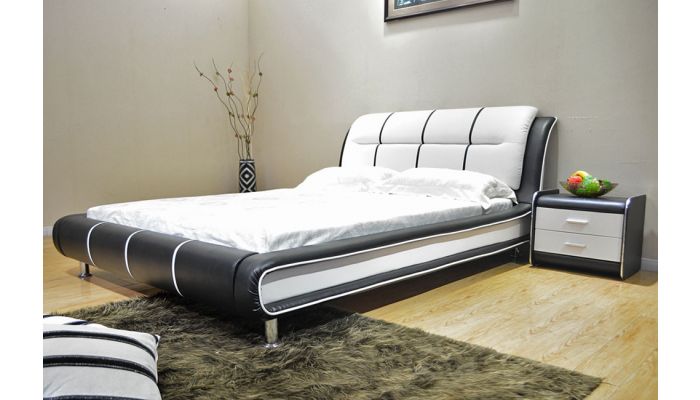 Cerchio Modern Leather Bed