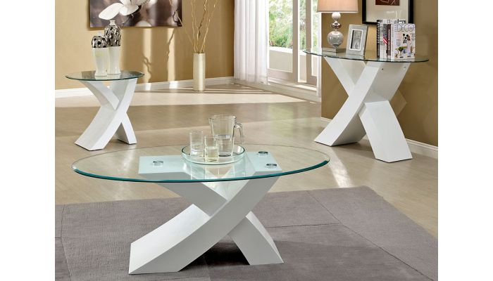 Xtres White Lacquer Coffee Table, Modern White Lacquer Coffee Table