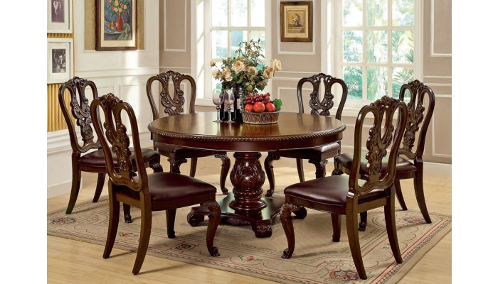 Coronado Cherry Finish Dining Table Set