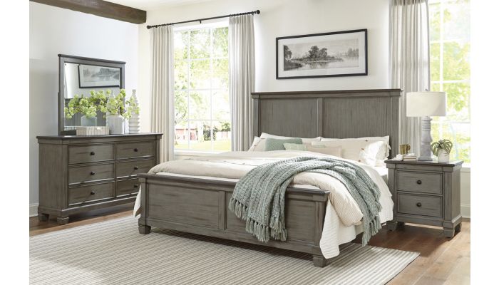 Erlend Grey Finish Transitional Bedroom Set