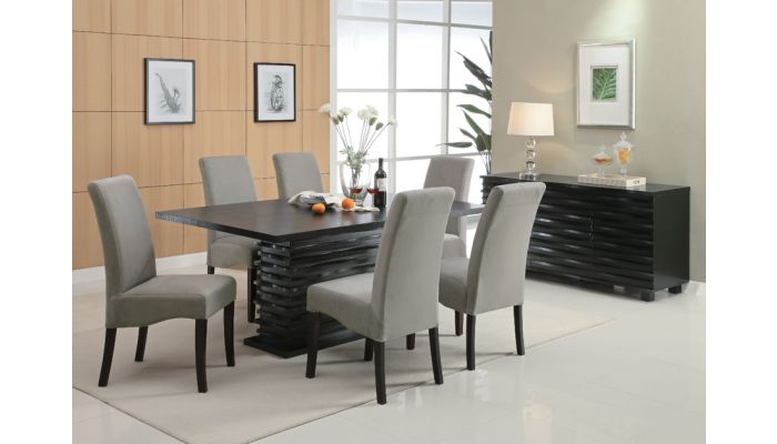 Table With Gray Chairs