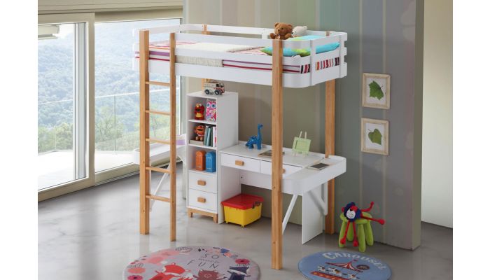 cheap twin loft bed with desk