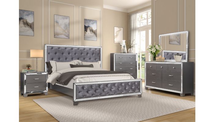 Giulia Grey Finish Bedroom Furniture