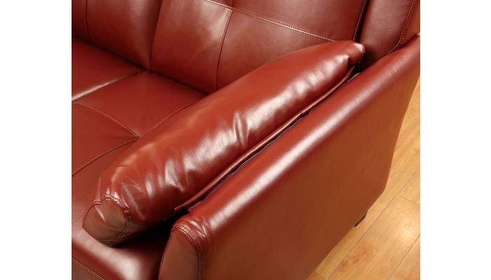Howard Mahogany Color Sectional, Mahogany Leather Couch