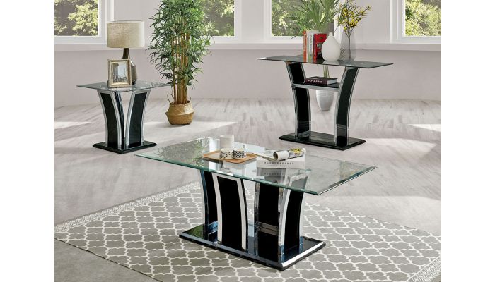 Hulo Black Modern Coffee Table, Stylish Coffee Table Sets
