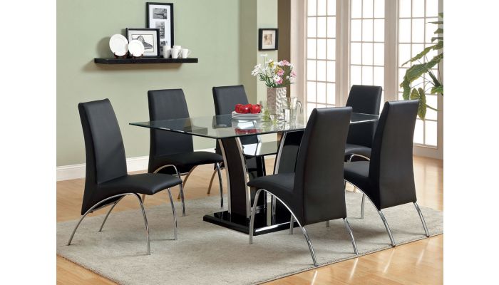 Hulo Black Modern Formal Dining Set