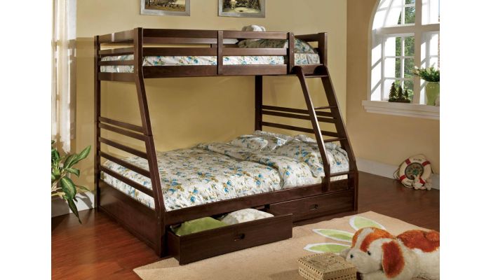 Jason Twin Over Full Bed With Drawers, Jason Twin Over Full Bunk Bed