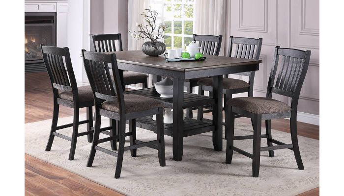 Counter Height Dining Table Set, Solid Wood Counter Height Table Sets
