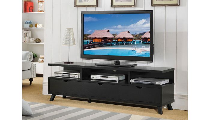 Lanie 70 Inch Black Tv Stand