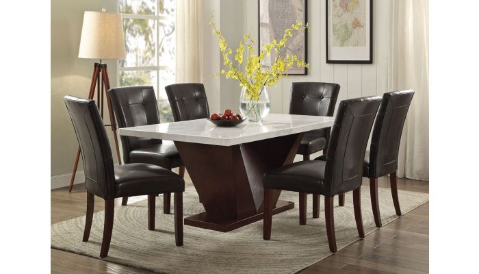 Majela Modern Marble Top Dining Table Set