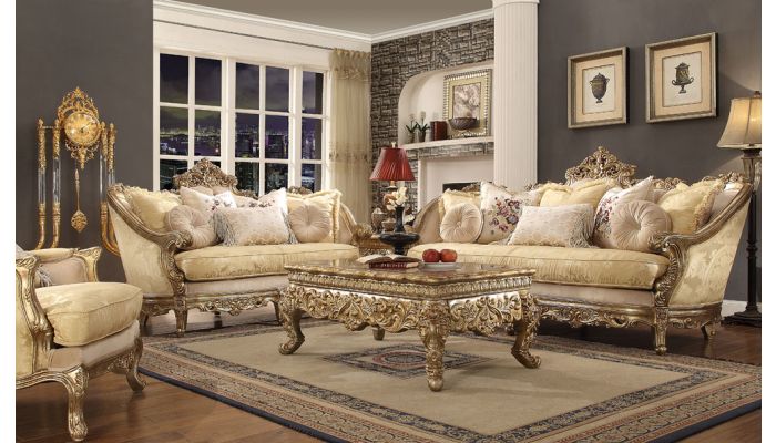 Medichi Traditional Style Living Room, Traditional Living Room Tables
