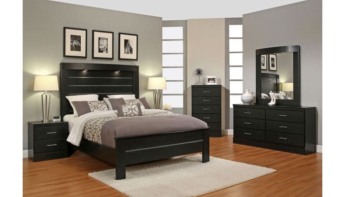 Modwell Black Modern Bedroom Furniture