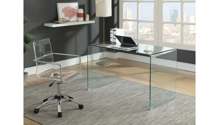 glass office desk ikea
