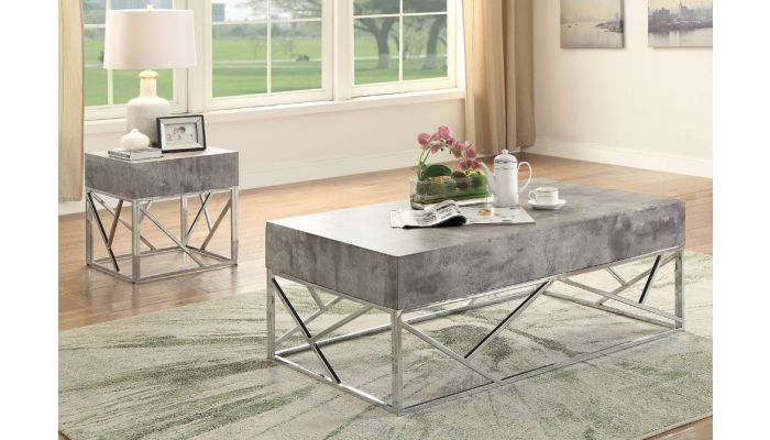 Accidentally Cleanly dozen Odin Concrete Look Top Coffee Table