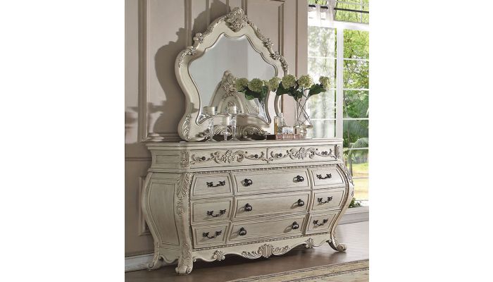 Opera Victorian Bedroom Furniture, Victorian Style White Mirror