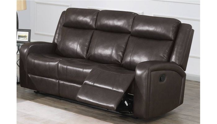 Pavilion Dark Brown Leather Recliner Sofa, Sofa Brown Leather Recliner