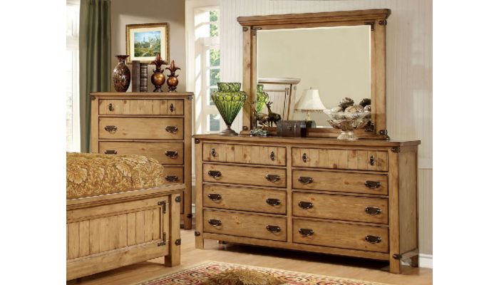 Preston Country Style Bedroom Furniture, Country Style Rustic Dresser