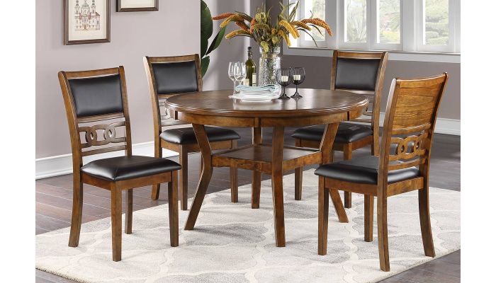 Rotary 5 Piece Dining Table Set, Rotary Round Table