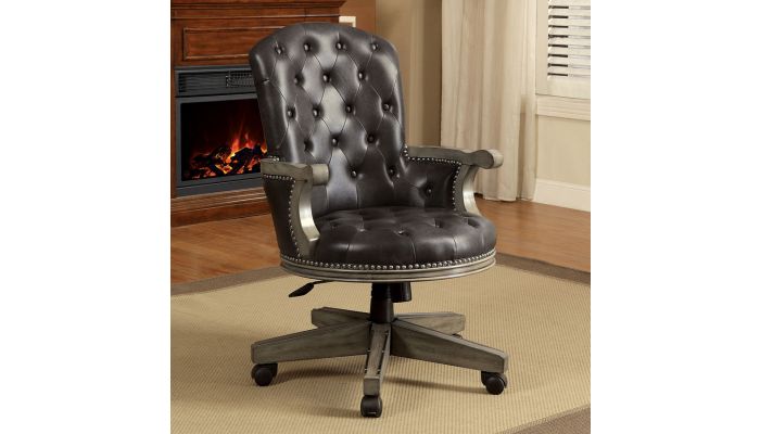 Sarana Tufted Leather Office Chair, What Is Tufted Leather Mean