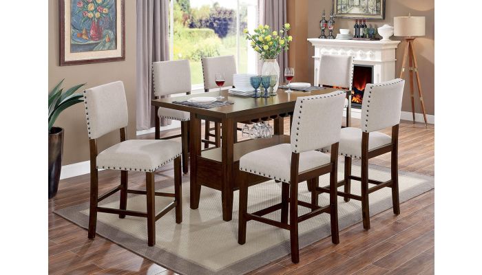 Sona Counter Height Dining Table Set, Counter Height Dining Table Set For 6