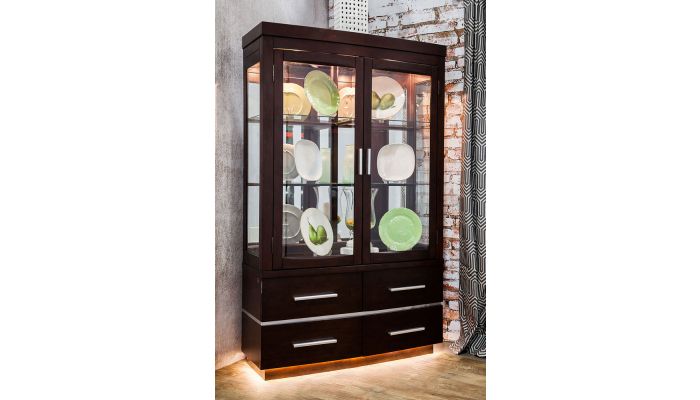 Stephen Curio With Led Lights, Led Lights For Curio Cabinets