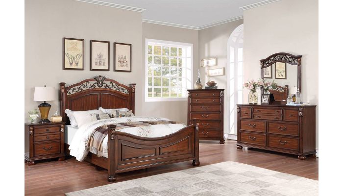 Sunder Walnut Finish Bedroom Furniture
