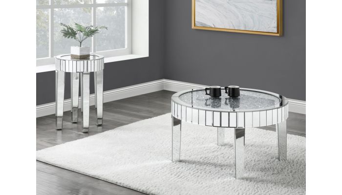 Tango Round Mirrored Coffee Table
