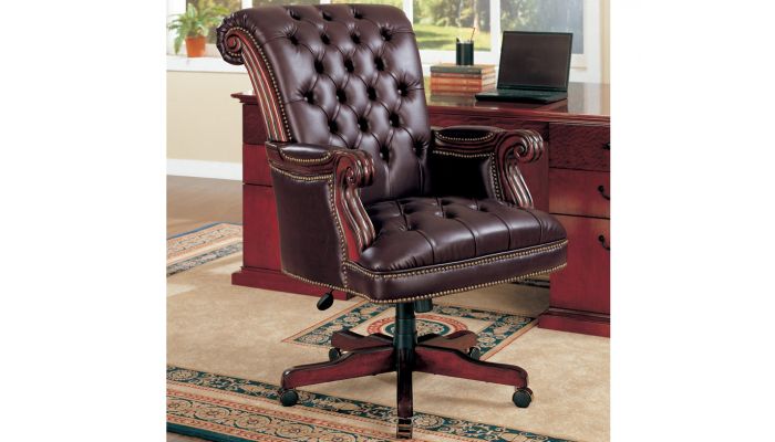 Sebastian Tufted Leather Office Chair
