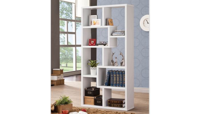 Zeus White Display Bookcase