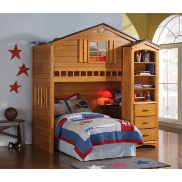 Montana Rustic Kids Loft Bed