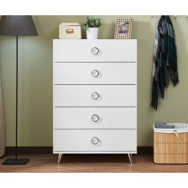 Adair White Finish Chest