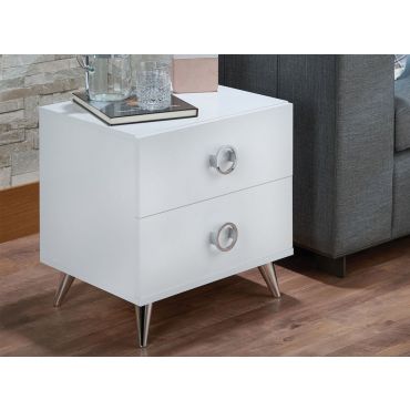 Adair White Night Stand