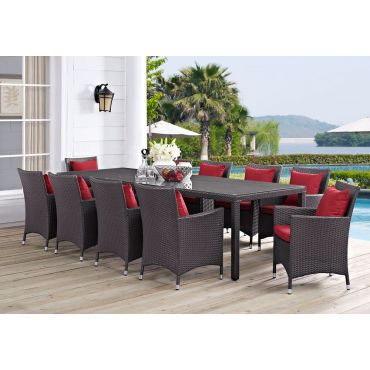Adela Outdoor 11-Piece Dining Table Set
