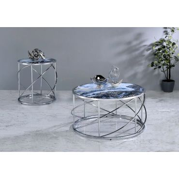 Afrim Round Coffee Table Set