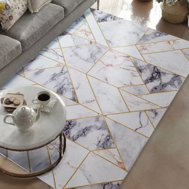 Aiden Marble Design Modern Rug