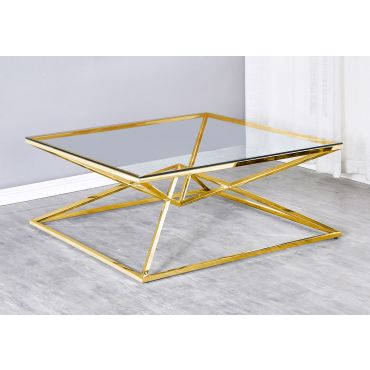 Gianni Gold Finish Coffee Table