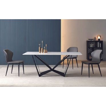 Alouette Marble Top Dining Table Set