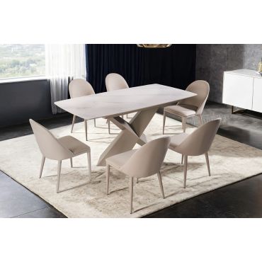 Amsden 71-Inch Ceramic Top Dining Table